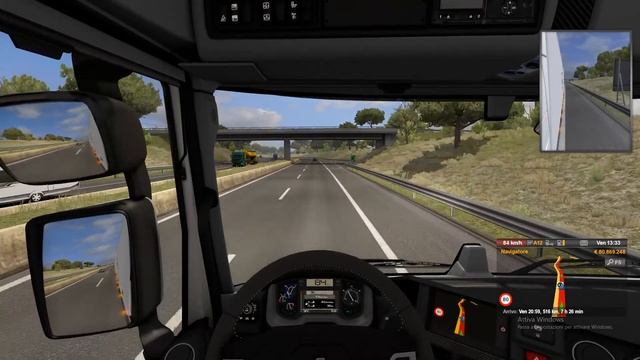 Euro Truck Simulator 2 Ekeri tandem mod per Renault T Range смотреть онлайн