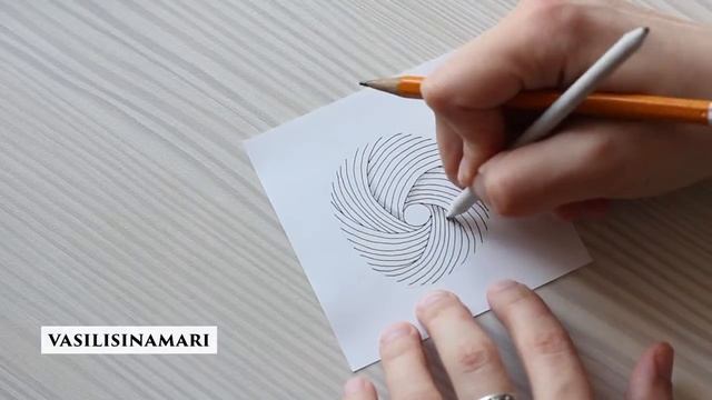 VASILISINAMARI зентангл, дудлинг. Узор  ovolution zentangle смотреть онлайн