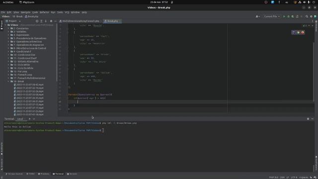18 - Break - Curso PHP ??? смотреть онлайн