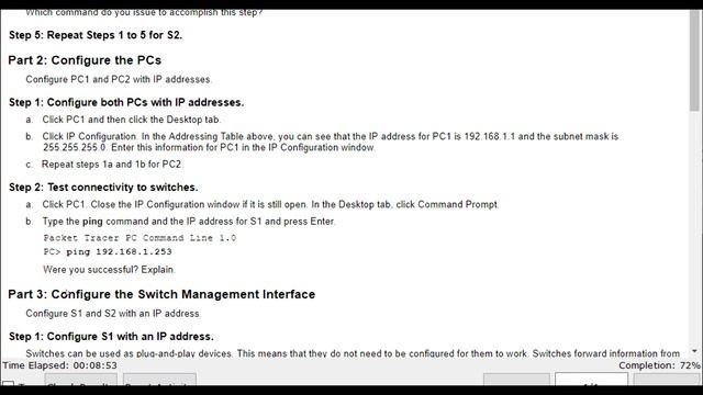 Packet Tracer 2.7.6 - Implement Basic Connectivity (NET 125) смотреть онлайн