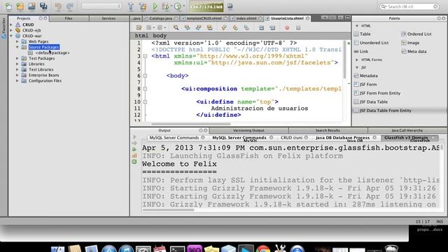 JEE + JSF + MVC + EJB + PRIMEFACES - crud part 3 смотреть онлайн