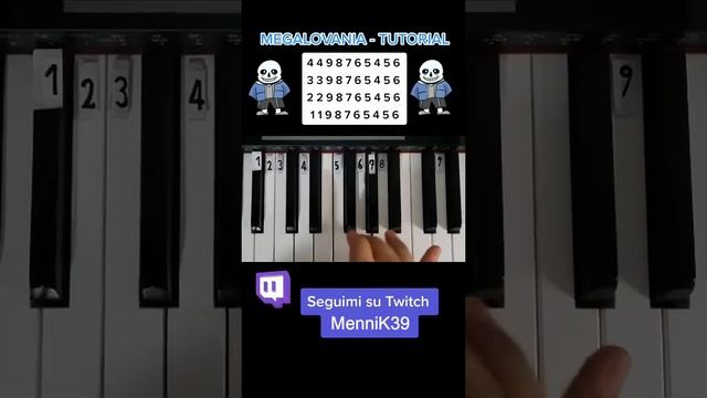 Megalovania - Undertale - Piano Tutorial #shorts смотреть онлайн