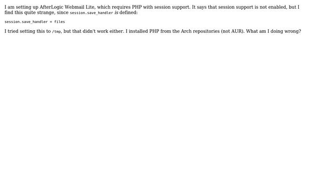 DevOps & SysAdmins: PHP Session Doesn't Seem To Work смотреть онлайн