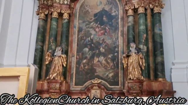 BIRTHPLACE OF WOLFGANG AMADEUS MOZART & THE KOLLEGIENCHURCH IN SALZBURG, AUSTRIA #mozart #salzburg смотреть онлайн