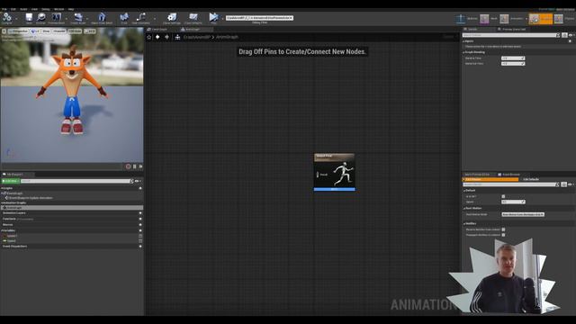 Unreal Engine 4 - Animation Blueprint & Blendspace Tutorial смотреть онлайн