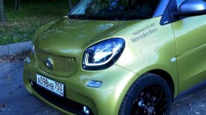 Яркий и проворный городской микрокар Smart Fortwo Cabrio с возможностью трансформации в кабриолет