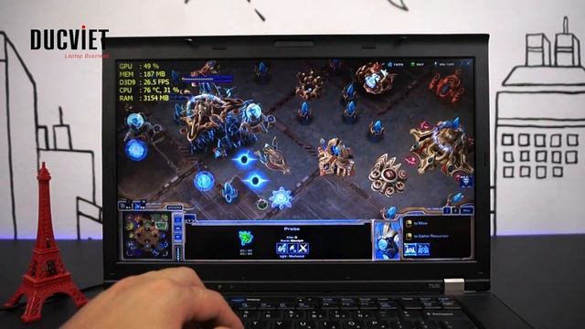 Thinkpad T520 chơi game Liên minh huyền thoại, Đột kích, Starcraft II Đức Việt смотреть онлайн
