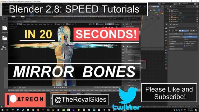 Blender 2.8 : Curvy Nodes (In 6 Seconds!!!) смотреть онлайн