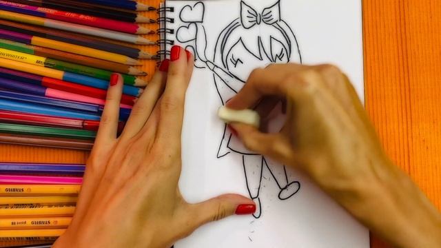 Как нарисовать куклу . смотреть онлайн
