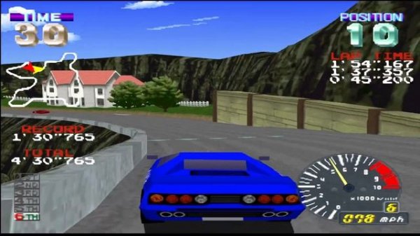Ridge Racer Revolution. Gameplay [PSX].