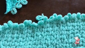 Как вязать руками плед из петельчатой пряжи Ализе Пуффи Alize puffy. Plaid of looped yarn