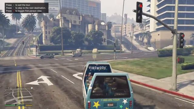 Grand Theft Auto V the vinewood bus tour смотреть онлайн