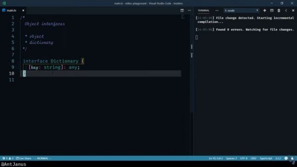 Basic TypeScript Interfaces For Objects