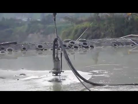 Удаление шлама 60 м³час грунтовым насосом DRAGFLOW EL125SS  кольцо гидроразмыва