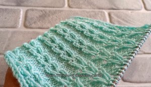 Вяжем оригинальный узор спицами - Один узор в двух вариантах