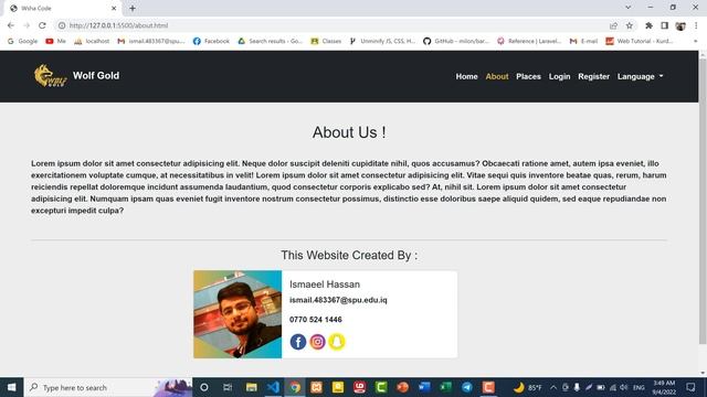 Bootstrap 5 Wolf Gold Project : Introduction ( Kurdish ) смотреть онлайн