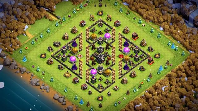 New Best Th9 base link War/Farming Base (Top20) With Link in Clash of Clans - th9 base defense #3 смотреть онлайн