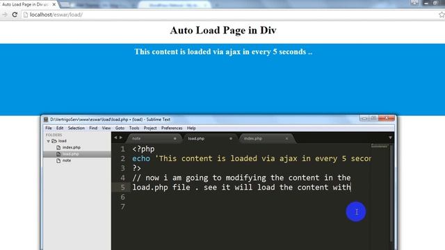 How to auto load the page in div every 5 seconds смотреть онлайн