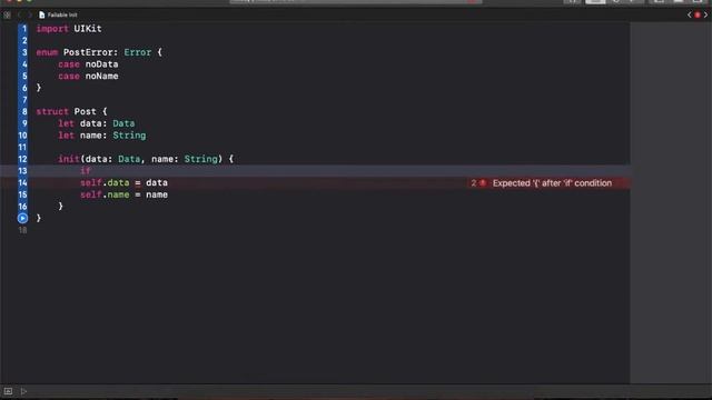 Advance Swift - Fail-able Init with Error Handling - Swift 4 смотреть онлайн
