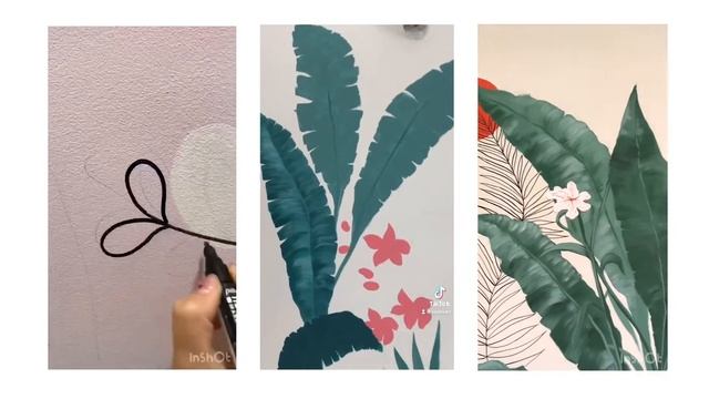 Роспись стен. Speedpaint. 3 проекта в 1-м видео! смотреть онлайн