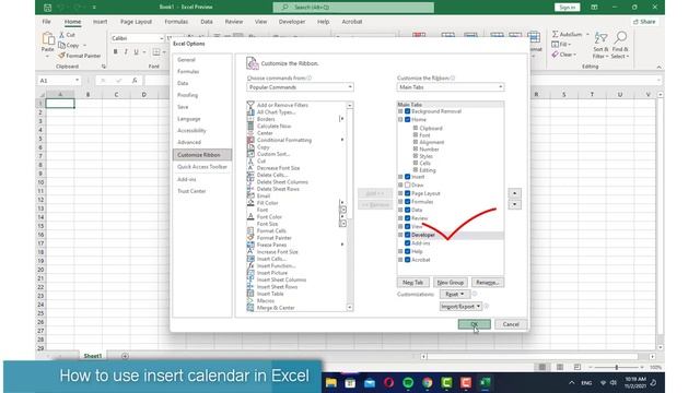 How to add Date Picker Calendar in Excel смотреть онлайн