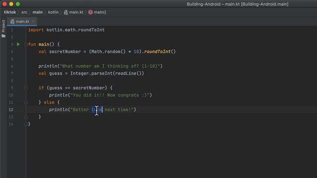 Kotlin Tutorial: Guessing game (with user input) смотреть онлайн