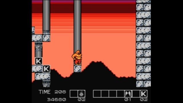 Dendy (Famicom,Nintendo,Nes) 8-bit Karnov Stage 8