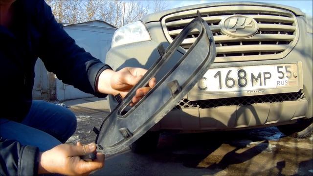Как буксировать Лифан Х 60. Где крюк? смотреть онлайн
