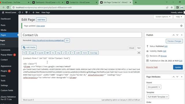 WordPress Tutorial #22 How to Add Google Map in WordPress смотреть онлайн