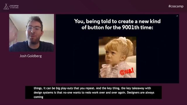 Accessibility, Design Systems, and You! by Josh Goldberg | CSSCAMP 2021 смотреть онлайн