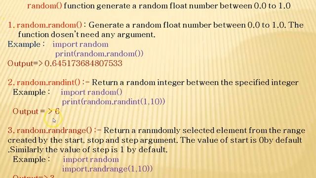 Random Module in Python (TY) смотреть онлайн