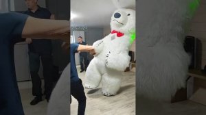 Уфа. Поздравление медведя с днём рождения. Аниматор