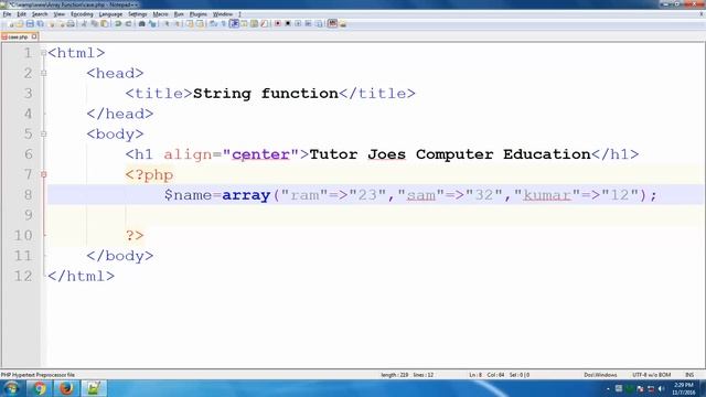 How To Change Array Key Case In Php In Tamil смотреть онлайн