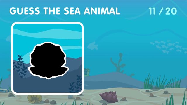 Guess the Sea Animal by Its Shadow | 20 Sea Animals Names for Kids смотреть онлайн