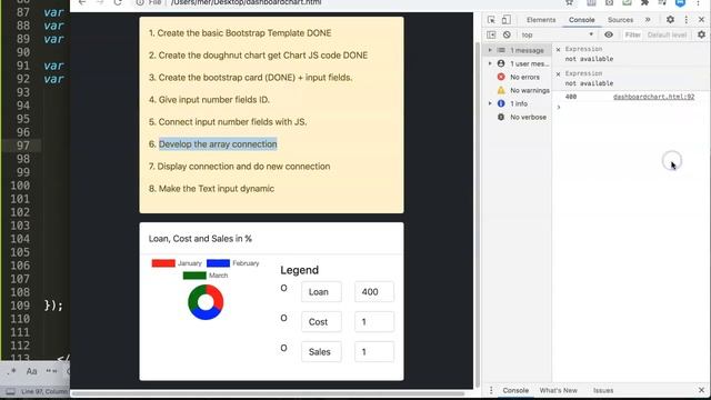 How to make a chart dynamic with input fields in ChartJS 2 | Chart.JS 2.9.x [PART 1/3] смотреть онлайн