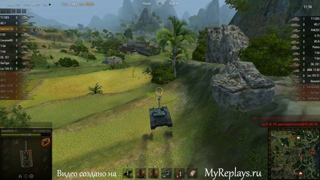 WOT: Хребет Дракона - Bat Chatillon 25 t - 5 фрагов ... смотреть онлайн