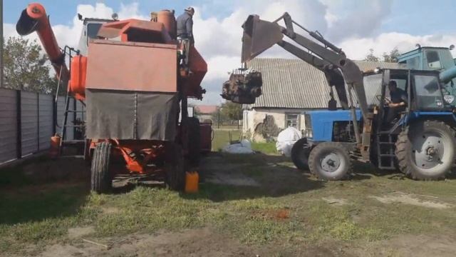 Вынужденный ремонт и установка двигателя СМД-22 смотреть онлайн