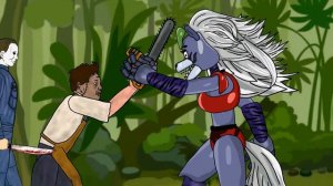 Джейсон Вурхис, Майкл Майерс, Фредди Крюгер, Leatherface против команды Glamrock Animatronics. Анима