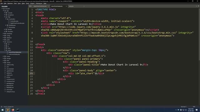 Laravel 9 Highchart Pie Chart | Highcharts Js Tutorial | Pie Chart | How to Use Highcharts смотреть онлайн