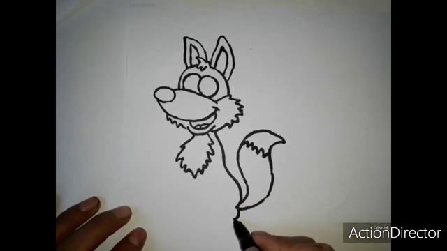 Как нарисовать лиса,Просто рисуем,How to draw a fox.... смотреть онлайн