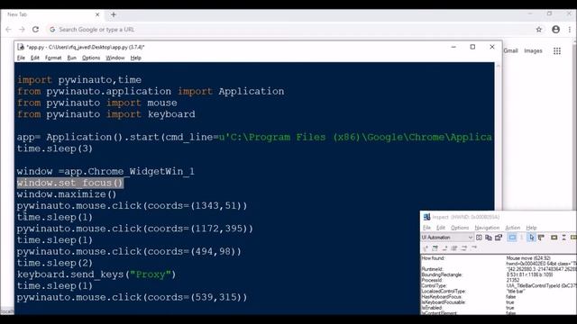 Chrome UI Automation using Pywinauto смотреть онлайн