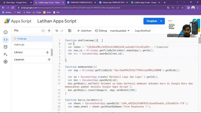 016 - Membuat Dokumen dari Template via Google Apps Script смотреть онлайн