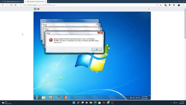Windows 7 Crazy Error in Scratch!! смотреть онлайн