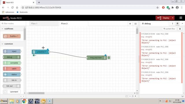 practica ISAI nº4: Iniciación a Industria 4.0. (CONEXIÓN S7-1200 CON NODE RED) смотреть онлайн