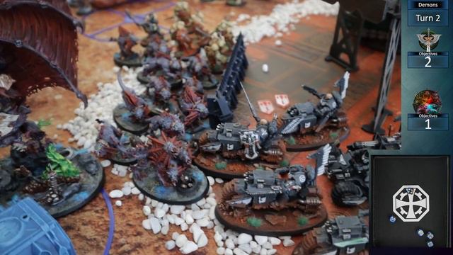 Dark Angels VS Chaos Daemons - 2k 10th Edition Battle Report смотреть онлайн