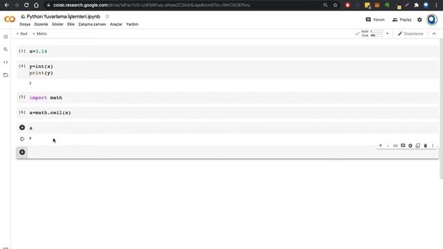 Python Yuvarlama Floor Ceil ve Int смотреть онлайн