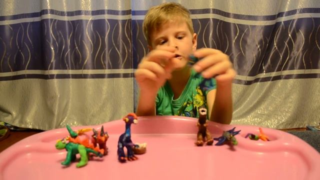 Обзор динозавров из пластилина. смотреть онлайн