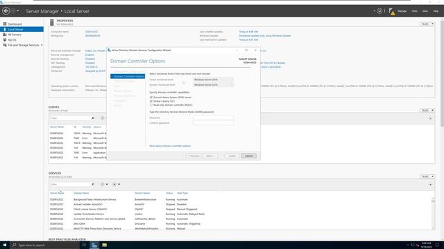 Installing Active Directory Domain Controller (AD DS) on Windows Server 2022 смотреть онлайн