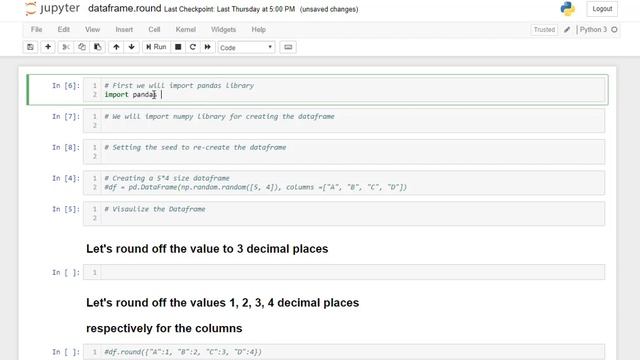 Python | Pandas dataframe.round() | GeeksforGeeks смотреть онлайн
