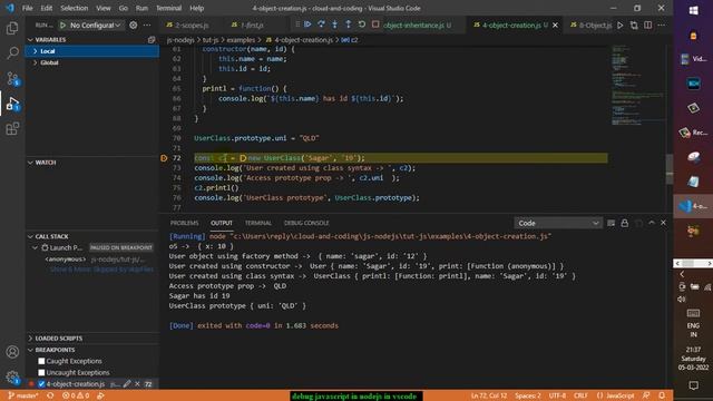 How to debug javascript code in VSCode | debug nodejs script | Breakpoints and watch expressions смотреть онлайн